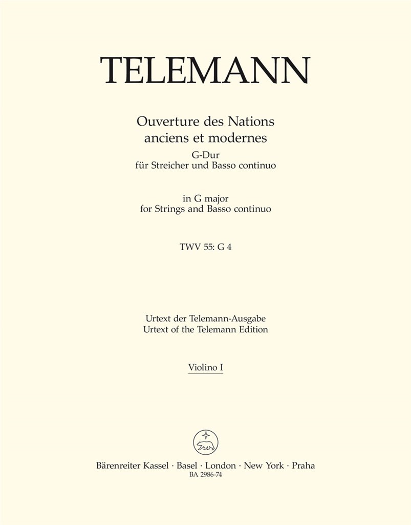 Ouverture des Nations anciens et modernes